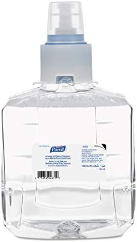 PURELL Advanced Green Certified Hand Sanitizer Refill, 1200mL, FragFree, 2/Carton