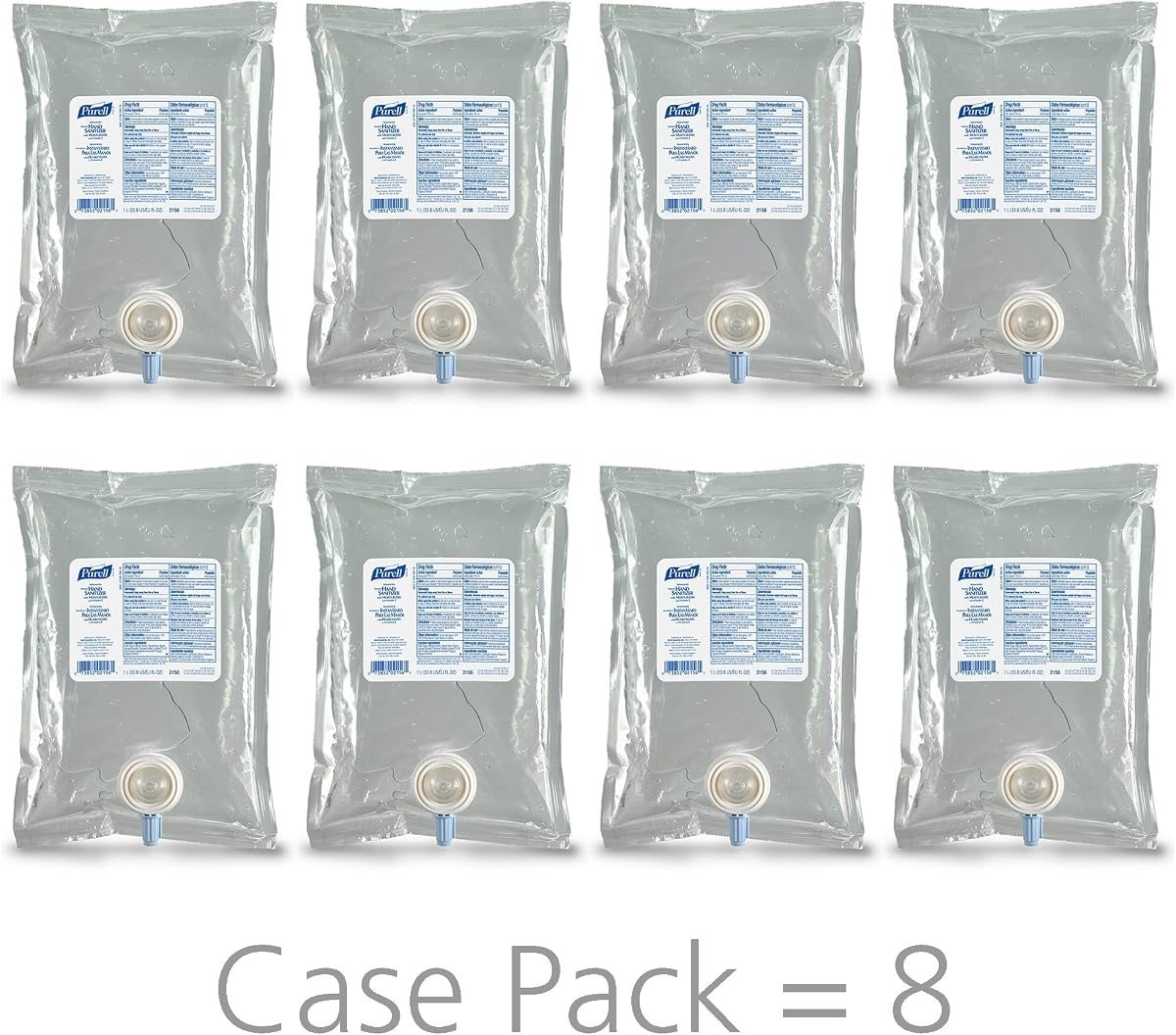 PURELL Advanced Hand Sanitizer Gel Refill, 1000 mL Refill, Case of 8, view 3