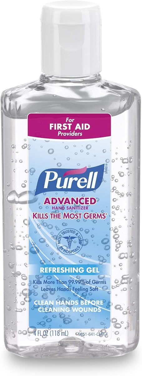 PURELL Advanced Instant Hand Sanitizer, 4 fl. oz. Bottle with Flip Top (Case of 24), view 4