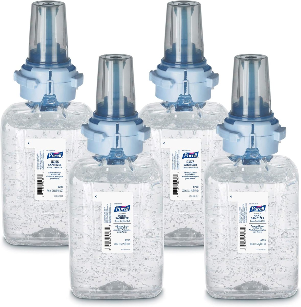 PURELL ADX-7 Hand Sanitizer Gel Refill, 4ct x 700 mL