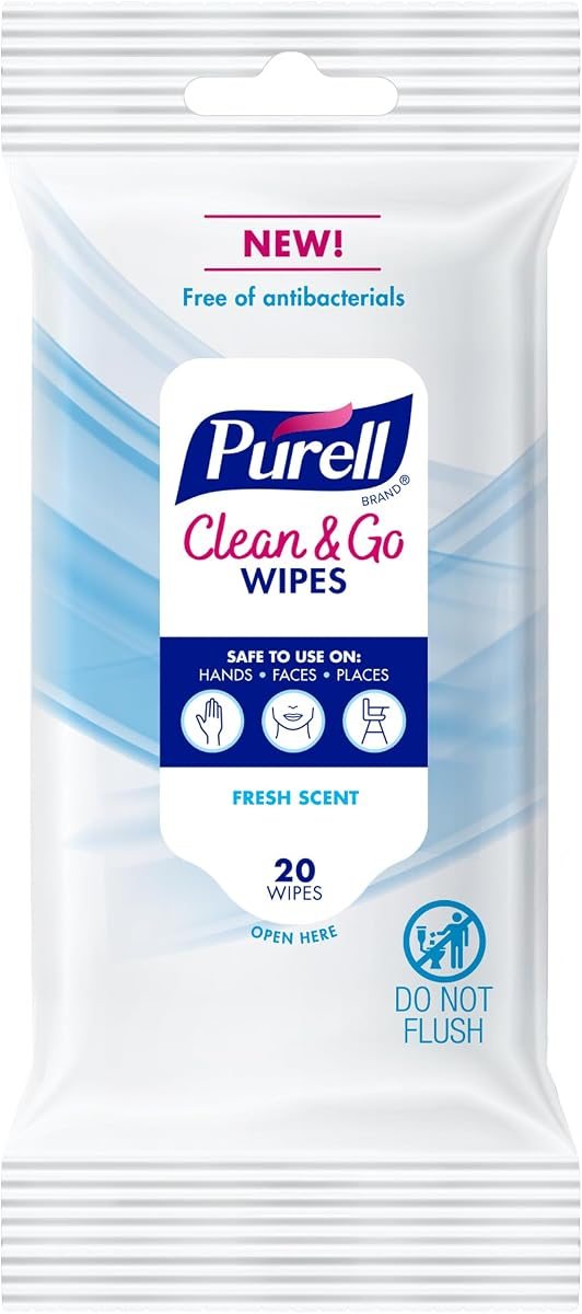 PURELL Clean & Go Wipes Skin & Surface, Fresh Scent 12pk x 20ct, view 2