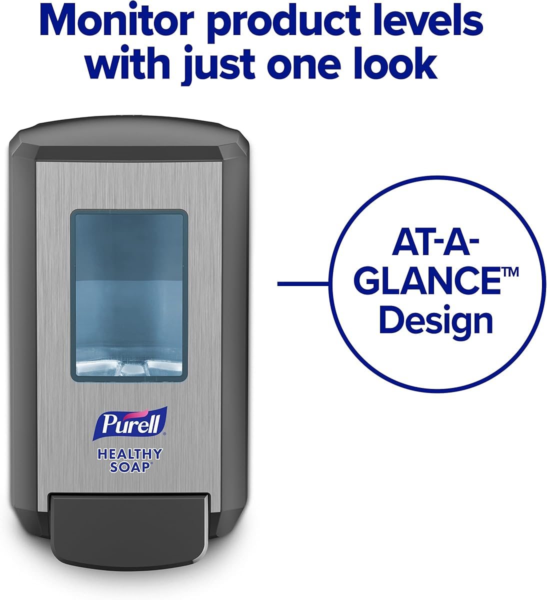 PURELL CS4 Manual Hand Soap Dispenser Graphite 1250mL 1ct, view 3