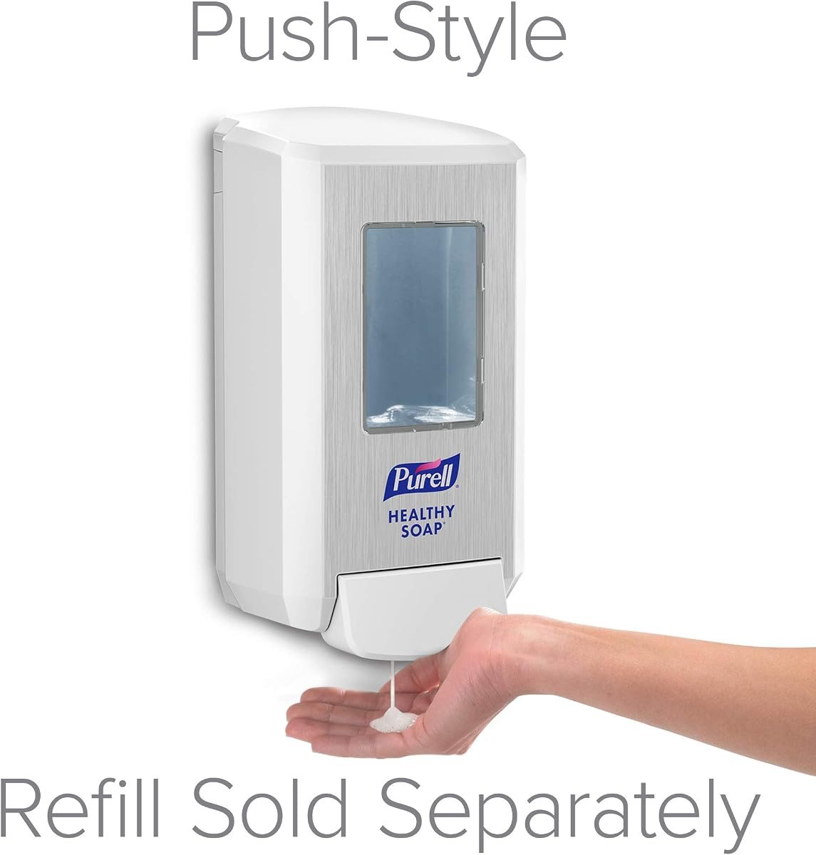 PURELL CS4 Manual Soap Dispenser, White, for 1250 mL PURELL CS4 Healthy SOAP Refills (Pack of 2) - - Manufactured by GOJO, Inc., view 2