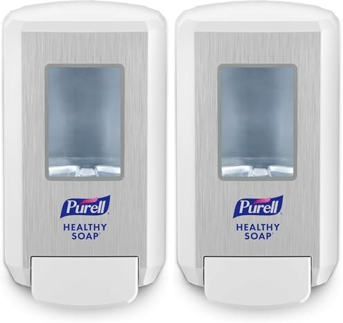 PURELL CS4 Manual Soap Dispenser, White, for 1250 mL PURELL CS4 Healthy SOAP Refills (Pack of 2) - - Manufactured by GOJO, Inc.