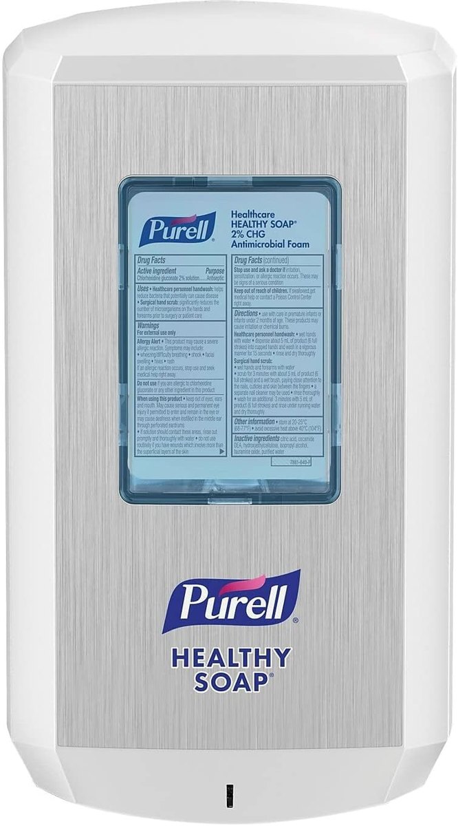 PURELL CS6 Touch-Free Soap Dispenser, White, 1200 mL