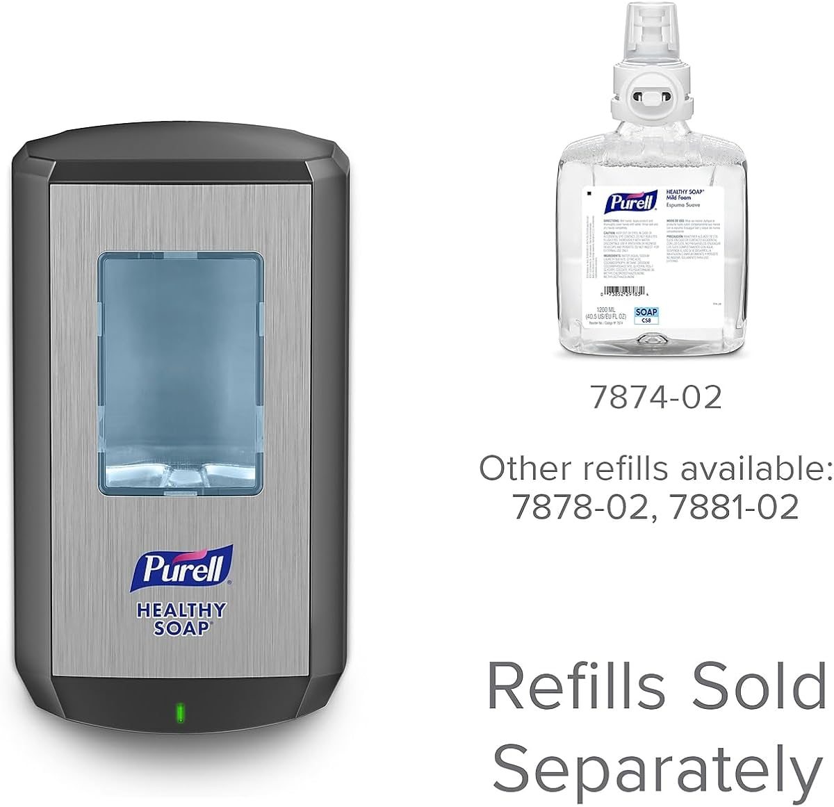 PURELL CS8 Automatic Hand Soap Dispenser Graphite 1200mL 1ct, view 5