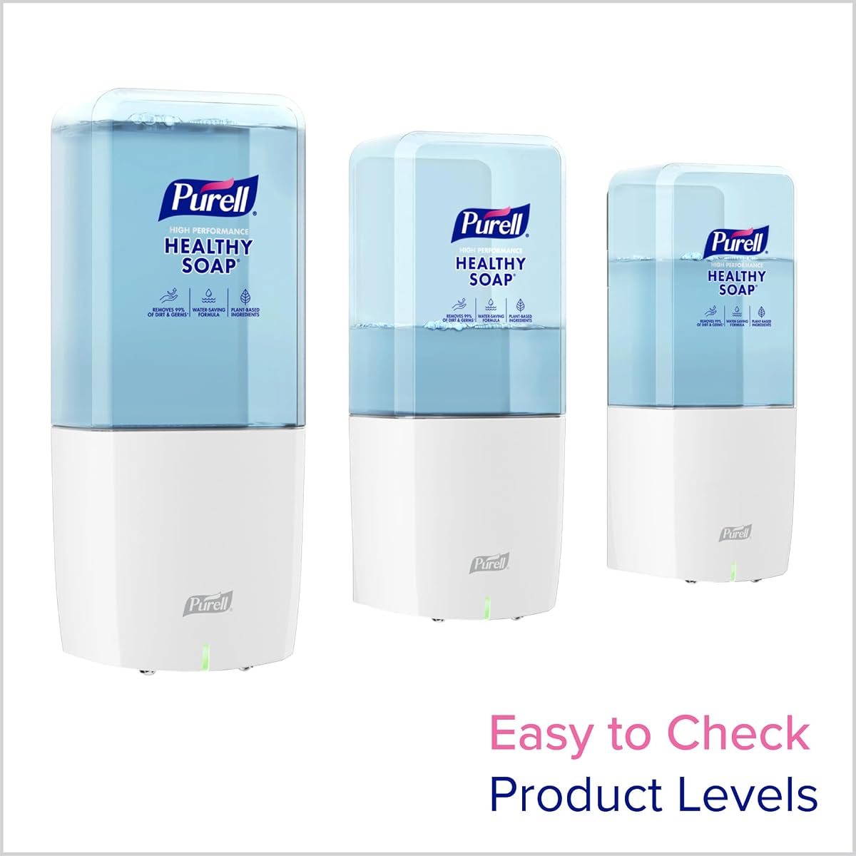 PURELL ES10 Automatic Hand Soap Dispenser, White, for 1200 mL PURELL ES10 Hand Soap Refills (Pack of 1 Dispenser, Refills Sold Separately), view 4