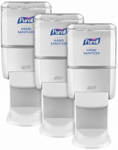 PURELL ES4 Manual Hand Sanitizer Dispenser, White, Compatible with 1200 mL PURELL ES4 Hand Sanitizer Refills - (Pack of 3)