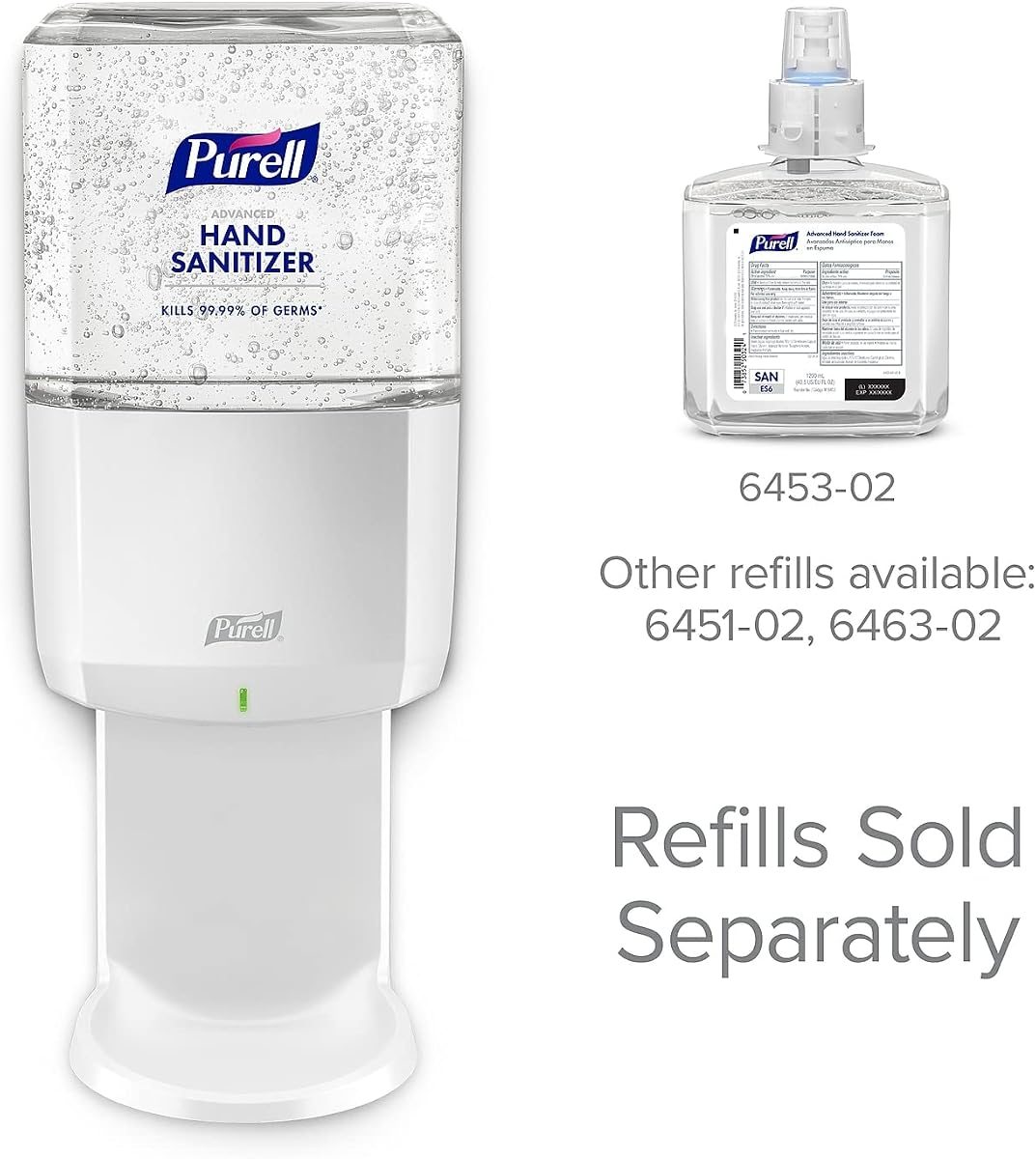 PURELL ES6 Automatic Hand Sanitizer Dispenser White 1200mL 1ct, view 5
