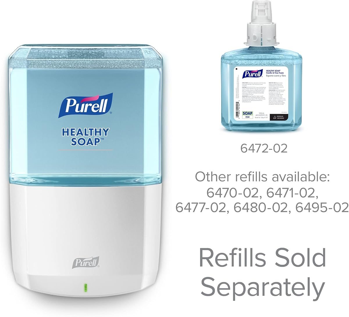 PURELL ES6 Automatic Hand Soap Dispenser White 1200mL 1ct, view 5