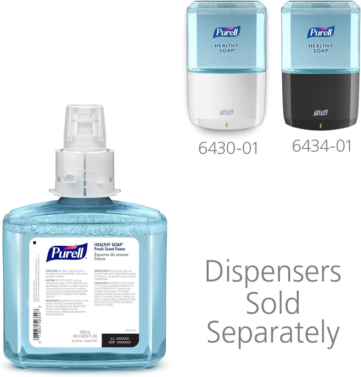 PURELL ES6 Healthy Soap Foam Refill, 2ct x 1200 mL, view 4
