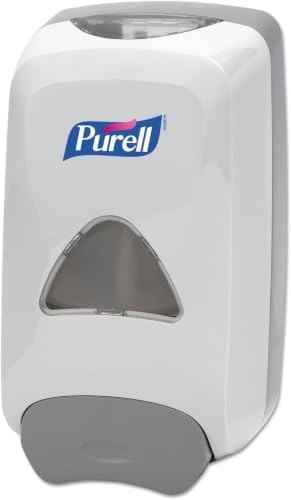 PURELL FMX-12 Push-Style Hand Sanitizer Foam Dispenser,Dove Grey,for 1200 mL PURELL FMX-12 Hand Sanitizer Foam Refill - ,(Pack of 6)