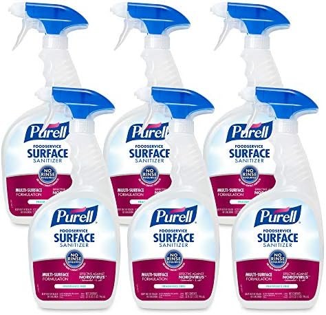 PURELL Foodservice Surface Sanitizer Spray Bottle, 6ct x 32 fl oz