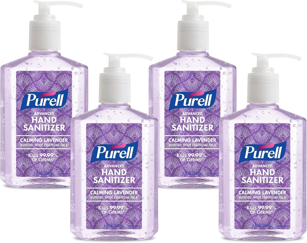 PURELL Hand Sanitizer Design Series Lavender 4ct x 8 fl oz