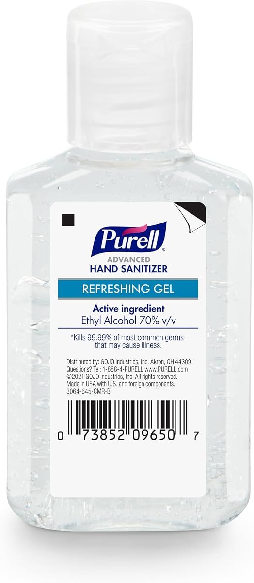 PURELL Hand Sanitizer Gel Travel Size Bottle, 6ct x 2fl oz, view 2