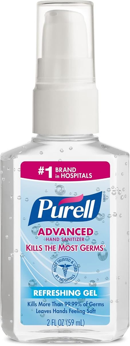 PURELL Hand Sanitizer Gel Travel Size Pump Bottle 24ct x 2oz, view 2