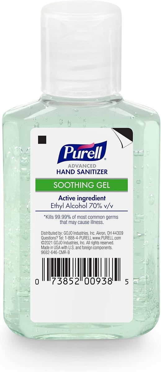 PURELL Hand Sanitizer Soothing Gel Travel Bottle 24ct x 2 oz, view 2