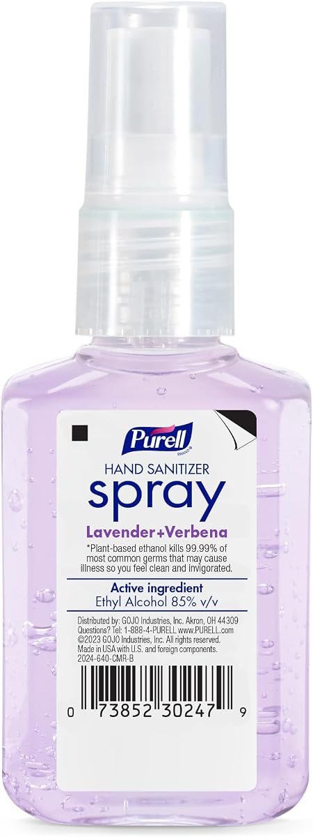 PURELL Hand Sanitizer Spray Lavender, Travel Size 6ct x 2 fl oz, view 2