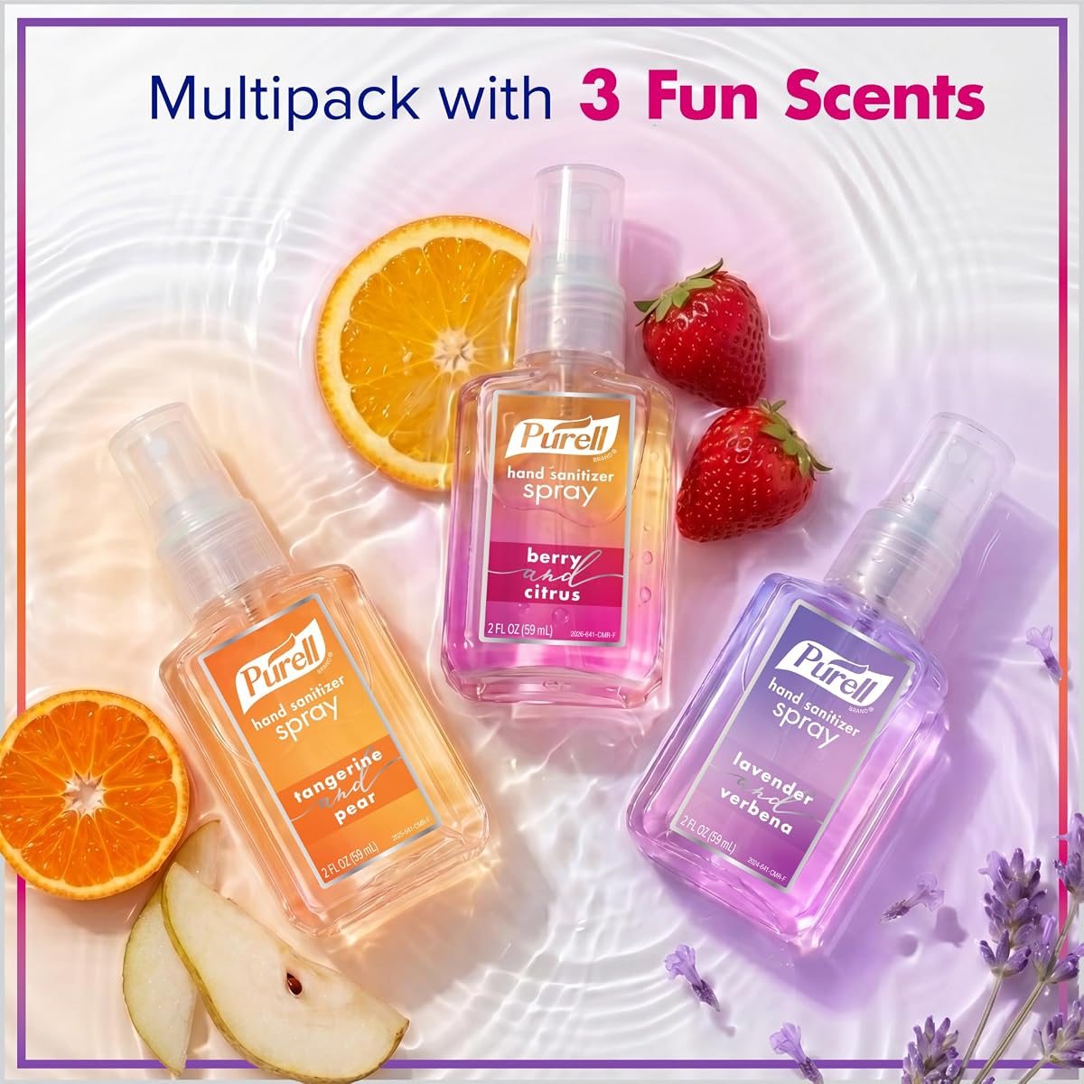 PURELL Hand Sanitizer Spray Variety, Travel Size 3ct x 2floz, view 4