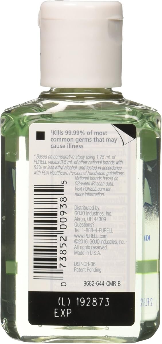 PURELL Hand Sanitizer with Aloe, 2 Fl Oz (Pack of 6), view 2