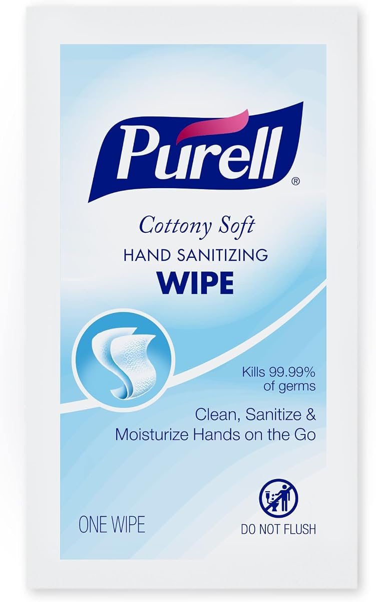 PURELL Hand Sanitizing Wipes, Alcohol Formula, Fragrance Free, 100 Count Individually Wrapped Hand Wipes (Pack of 10), view 2