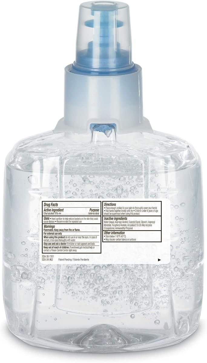 PURELL LTX-12 Advanced Green Certified Hand Sanitizer Foam, Fragrance Free, 1200 mL EcoLogo Certified Sanitizer Refill for PURELL LTX-12 Touch-Free Dispenser (Pack of 2), view 2