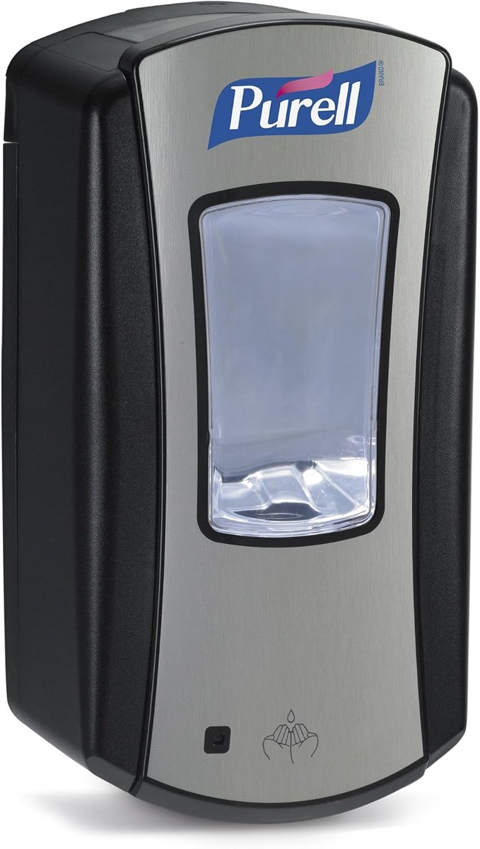 PURELL LTX-12 Manual Hand Sanitizer Dispenser, Black, 1200 mL
