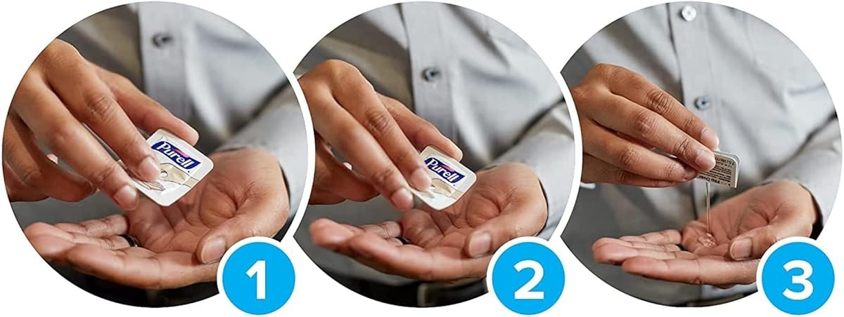 PURELL Personals Hand Sanitizer Gel Travel Size Packet 500ct, view 2