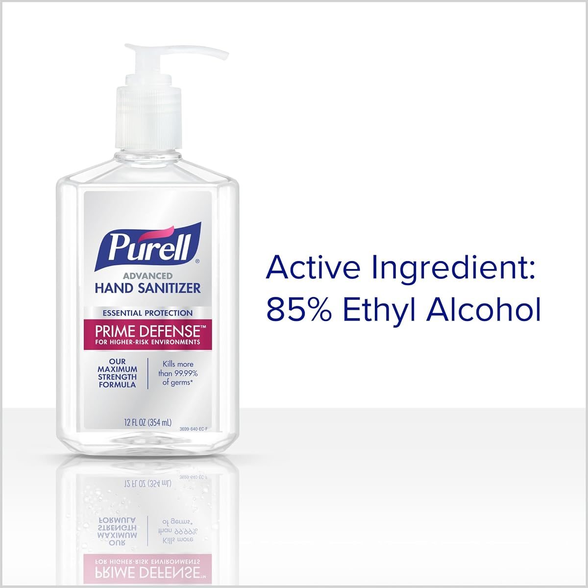 PURELL Prime Defense Hand Sanitizer Gel Pump Bottle 4ct x 12oz, view 5