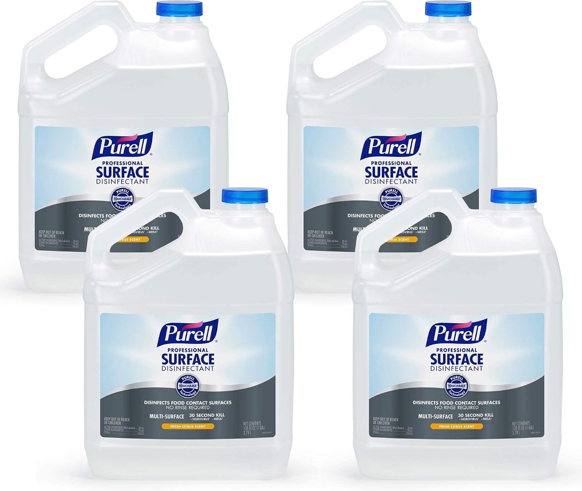 PURELL Professional Surface Disinfectant Spray Refill, 4ct x 1Gal