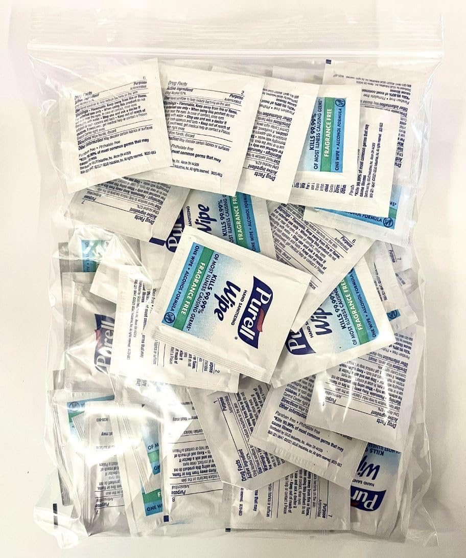 PURELL Sanitizing Hand Wipes, Individually Wrapped, 2 Boxes of 100, view 2