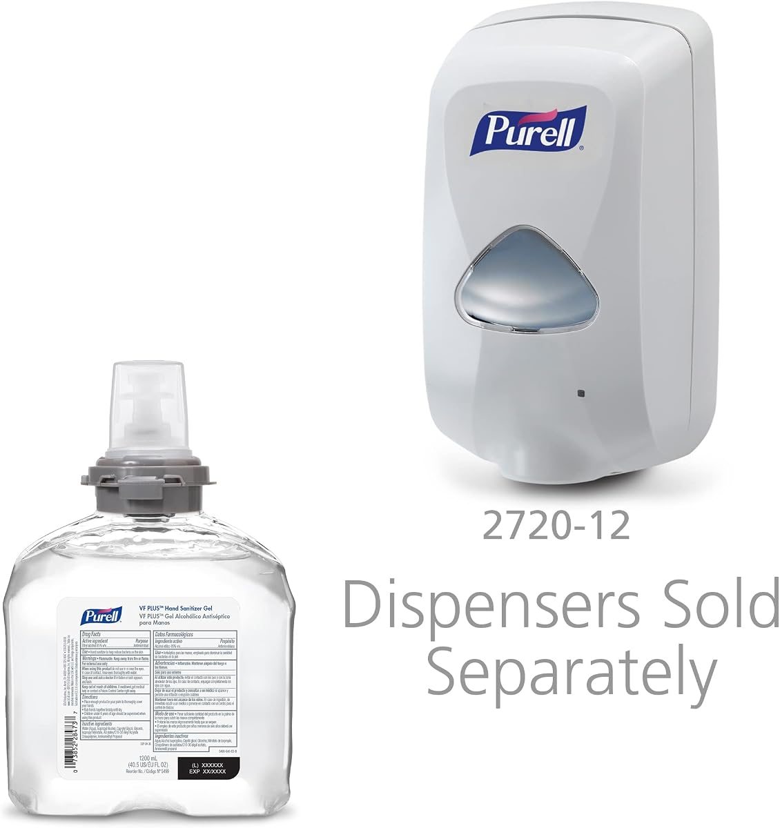 PURELL TFX VF PLUS Hand Sanitizer Gel Refill 4ct x1200mL, view 3